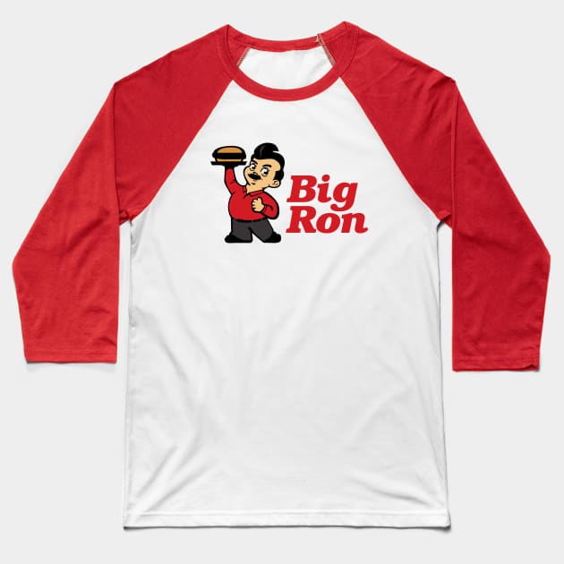 Parks and Recreation - Big Ron Baseball T-Shirt by sombreroinc